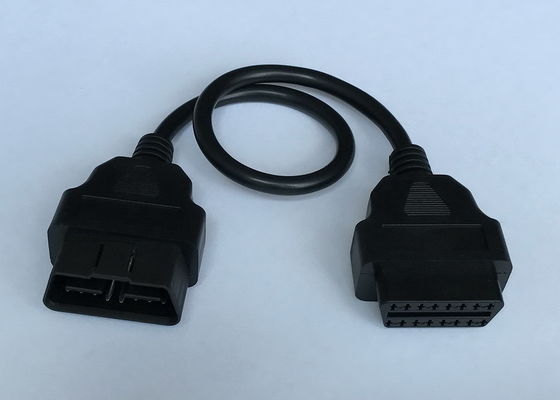 OBD2 OBDII 16 पिन J1962 पुरुष 24V से महिला एक्सटेंशन राउंड केबल