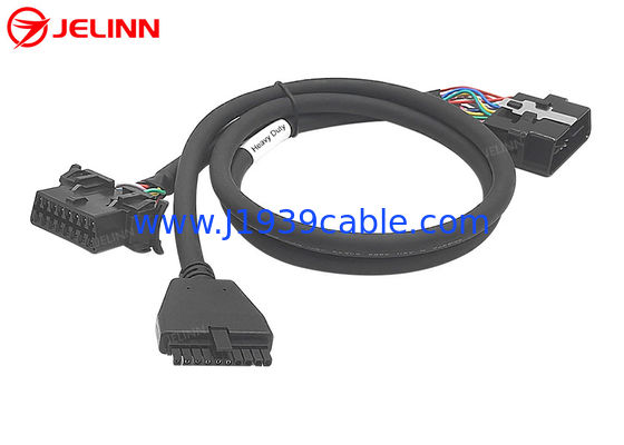 PT30 ELD OBD J1962 Splitter Y Cable for Pacific Track for Volvo or Mack Trucks in North America उत्तर अमेरिका में वॉल्वो या मैक ट्रकों के लिए